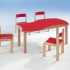 Produkt Bild Swing-It WOODY rechteckiger Wellentisch Schultisch WI-126-64