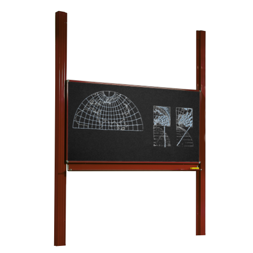 Produkt Bild Pylonentafel, Schultafel mit einer Tafelfläche aus Premium Stahlemaille, Serie PY1 E PY1-3012ES