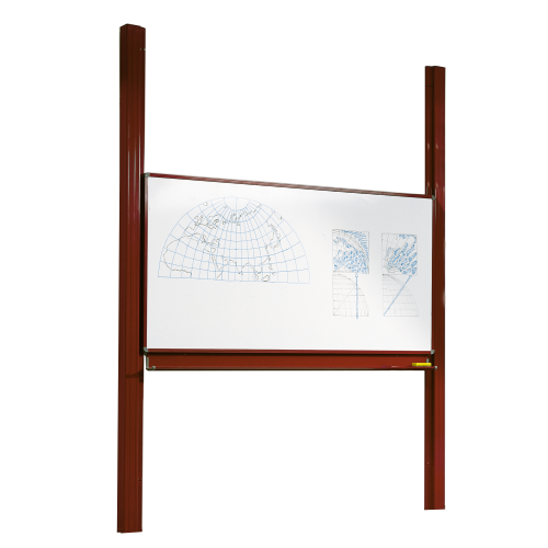 Produkt Bild Whiteboard Pylonentafel mit einer Tafelfläche aus Premium Stahlemaille, Serie PY1 E, weiß PY1-3012EW