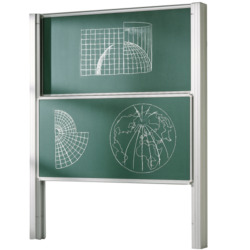 Produkt Bild Zweiflächige Pylonentafel Schultafel aus Premium Stahlemaille, Serie PY2 E PY2-2010EG