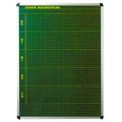 Productimage Stundenplantafel aus Premium Stahlemaille in grün