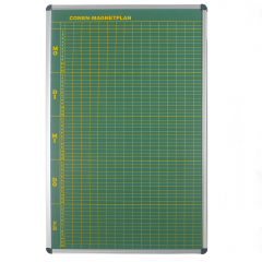 Productimage Stundenplantafel aus Premium Stahlemaille in grün