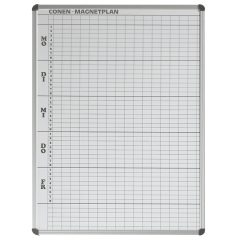 Productimage Stundenplantafel aus Premium Stahlemaille in weiß