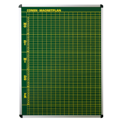 Productimage Stundenplantafel aus Premium Stahlemaille in grün