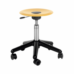 Produktbild Genito UFO Hocker mit Gaslift, fahrbar, Sitzteller Polycarbonat (PC) GS-15RP02