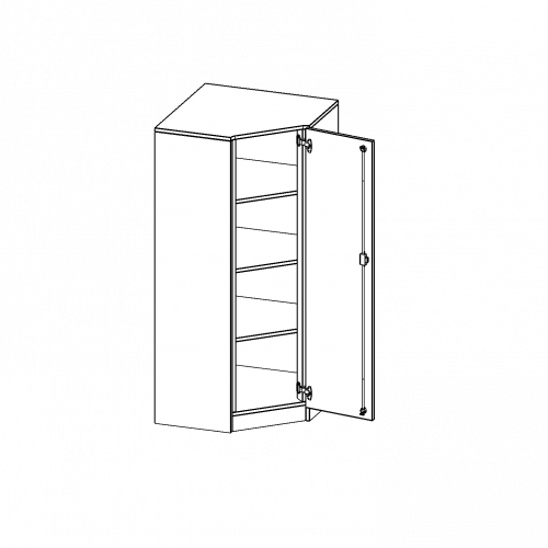 Produkt Bild Innenecke als Schrank, 4 Ordnerhöhen - Serie evo180 T7044TIERE