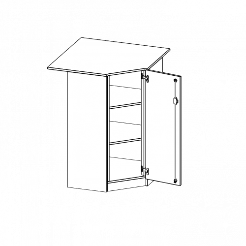 Produkt Bild Innenecke als Schrank, 3 Ordnerhöhen - Serie evo180 T9063TIERE