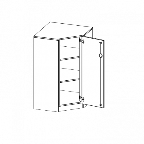 Produkt Bild Innenecke als Schrank, 3 Ordnerhöhen - Serie evo180 T7043TIERE