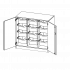 Produkt Bild ErgoTray Schrank, dreireihig, 2,5 Ordnerhöhen - evo180 Serie E105525TG