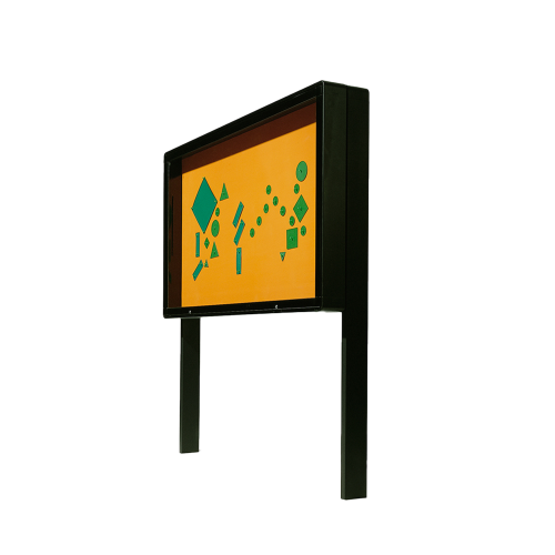 Produkt Bild Aluvitrine Modell W8 mit Klettenstoff W8A14F