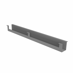 Productimage Kabelkanal mit Durchlassbohrung an der Platte für höhenverstellbare Tische Modell EHC