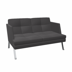 Produktbild 2er Sofa Ona mit Metallgestell & Seitenschale 