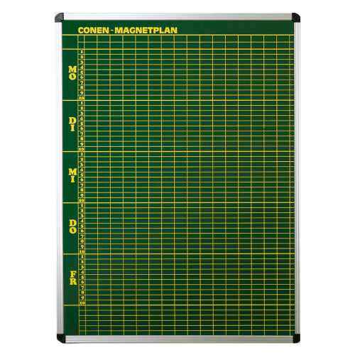 Produkt Bild Stundenplantafel aus Premium Stahlemaille in blau 