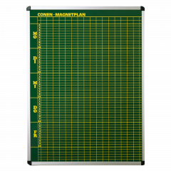 Produktbild Stundenplantafel aus Premium Stahlemaille in anthrazit 