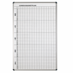 Productimage Stundenplantafel aus Premium Stahlemaille in weiß