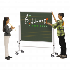 Produktbild Notentafel mit Notenlineatur LIN 12 auf 4 Rollen NT 3